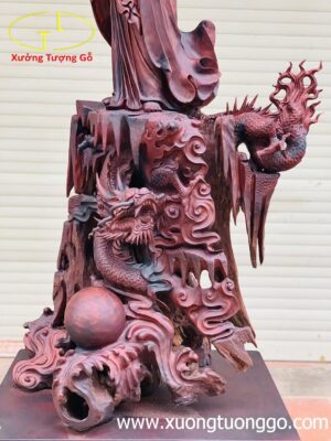 Đạt Ma Hàm Long gỗ trắc