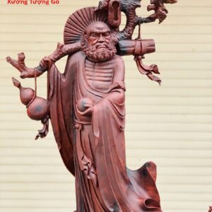 Đạt Ma Hàm Long gỗ trắc