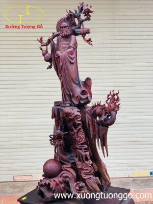 Đạt Ma Hàm Long gỗ trắc