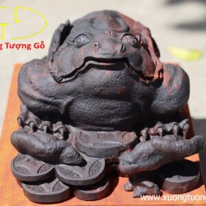 Tượng Thiềm thừ gỗ trắc