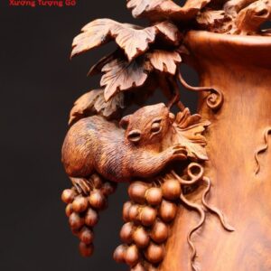 Bình nho sóc gỗ sưa