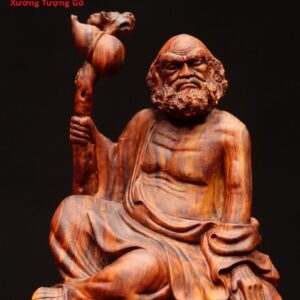 Đạt Ma ngồi thiền gỗ sưa