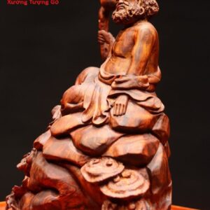 Đạt Ma ngồi thiền gỗ sưa