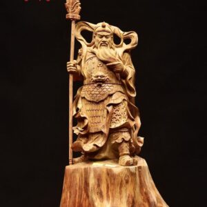 Quan Công chống đao gỗ sưa
