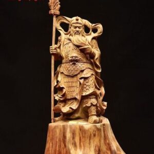 Quan Công chống đao gỗ sưa