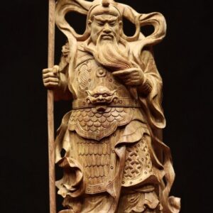 Quan Công chống đao gỗ sưa