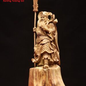 Quan Công chống đao gỗ sưa