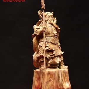 Quan Công chống đao gỗ sưa