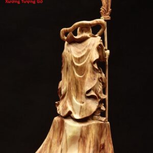 Quan Công chống đao gỗ sưa