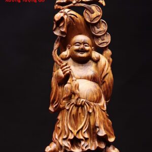 Di Lặc đứng sâm gỗ sưa
