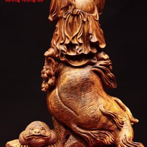 Di Lặc đứng sâm gỗ sưa