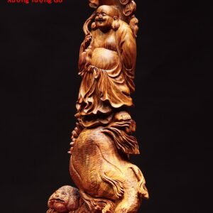Di Lặc đứng sâm gỗ sưa