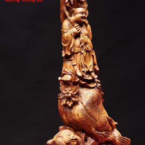 Di Lặc đứng sâm gỗ sưa