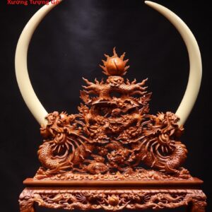 Giá ngà Long Ly Quy Phụng gỗ hương