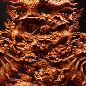 Giá ngà Long Ly Quy Phụng gỗ hương