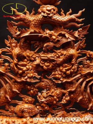 Giá ngà Long Ly Quy Phụng gỗ hương