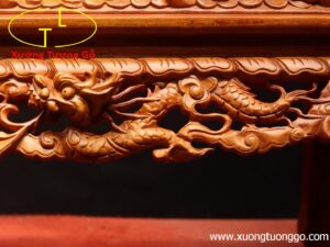 Giá ngà Long Ly Quy Phụng gỗ hương
