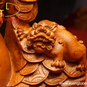 Tam nghê trấn chum tiền gỗ hương