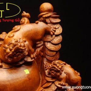 Tam nghê trấn chum tiền gỗ hương