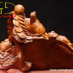 Tam nghê trấn chum tiền gỗ hương