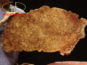 Khay trà lá sen gỗ nu ngọc am