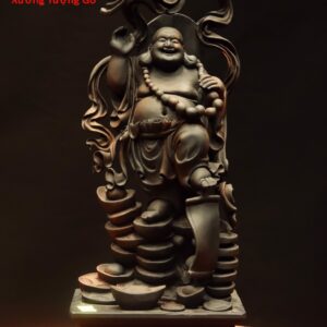 Di Lặc đứng núi tiền gỗ trắc