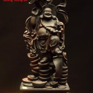 Di Lặc đứng núi tiền gỗ trắc