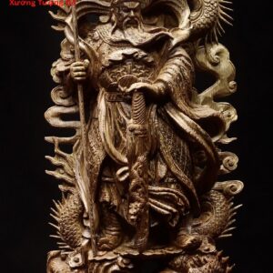 Quan công ngự Tam long gỗ mun đuôi công.