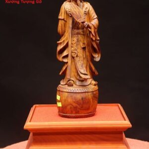Khổng Minh đứng trống gỗ sưa.