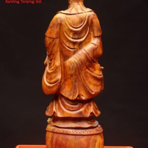 Khổng Minh đứng trống gỗ sưa.