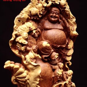 Di Lặc ngũ tiểu vác đào nu hương
