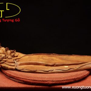 Khay trà di lặc gỗ hương ta.