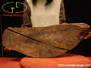 Khay trà di lặc gỗ hương ta.