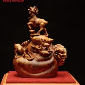 Tam dệ đứng bao tiền gỗ sưa.