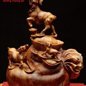 Tam dệ đứng bao tiền gỗ sưa.