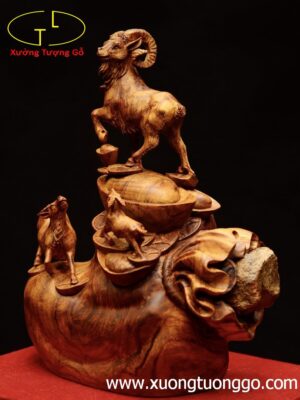 Tam dệ đứng bao tiền gỗ sưa.
