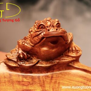 Khay trà thiềm thừ gỗ hương