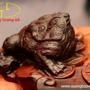 Khay trà thiềm thừ gỗ trắc
