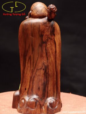 Di Lặc chúc phúc gỗ cẩm.