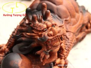 Long Quy( Rùa đầu rồng) gỗ trắc đỏ.