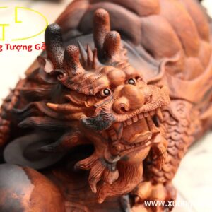 Long Quy( Rùa đầu rồng) gỗ trắc đỏ.