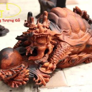 Long Quy( Rùa đầu rồng) gỗ trắc đỏ.