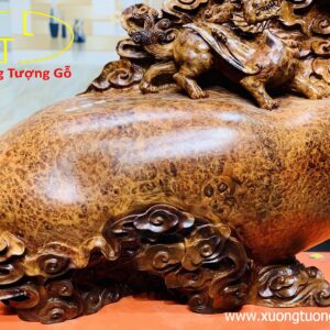 Tỳ Hưu gỗ nu hương