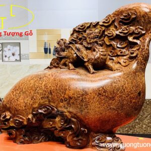 Tỳ Hưu gỗ nu hương