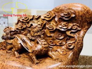 Tỳ Hưu gỗ nu hương
