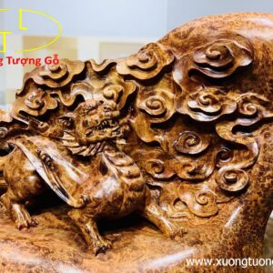 Tỳ Hưu gỗ nu hương