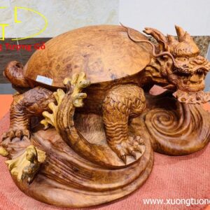 Long quy( Rùa đầu rồng) gỗ nu hương