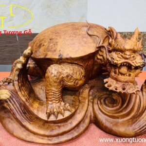 Long quy( Rùa đầu rồng) gỗ nu hương