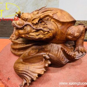 Long quy( Rùa đầu rồng) gỗ nu hương