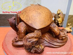 Long quy( Rùa đầu rồng) gỗ nu hương